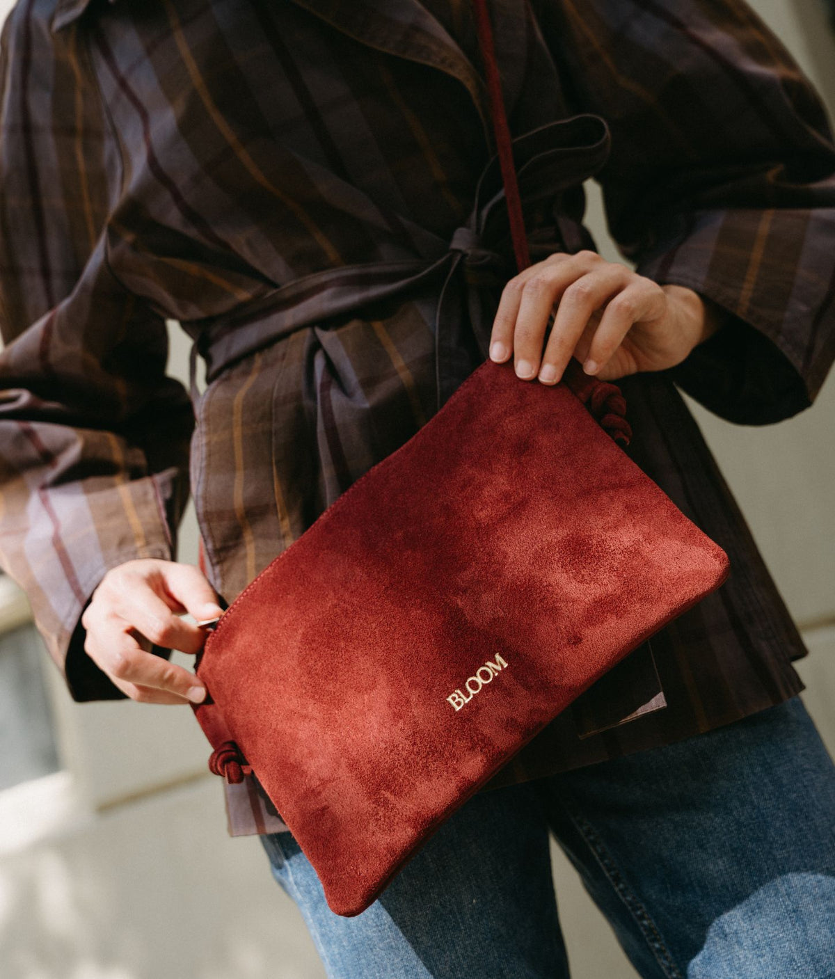 SUEDE CLUTCH